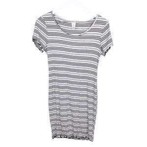 UO Caution to the Wind Y2K Striped T-Shirt Dress